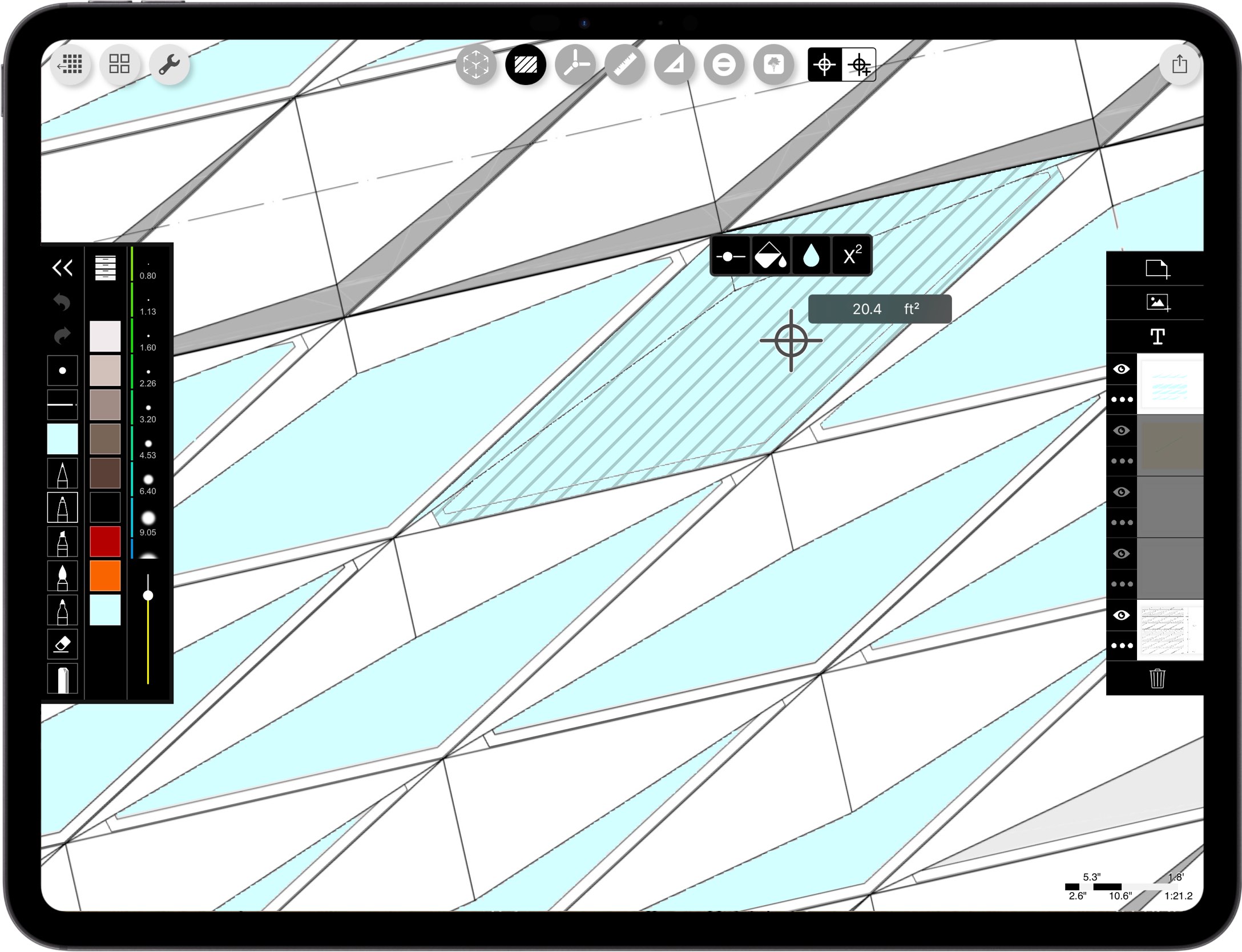 best app for Engineers Contractors_ iPad drawing for Engineering Construction_facade drawing